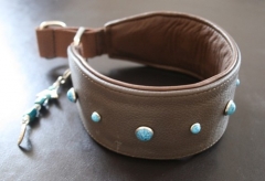 No. 1 Braunes Lederhalsband