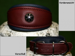 No. 58 Unterlegtes Lederhals mit Zierniete