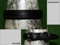 No. 67 unterlegtes Lederhalsband