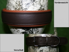 No.74 unterlegtes Lederhalsband