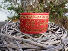 No. 306 Windhundhalsband aus echtem Nappaleder (Schmuckhalsband)