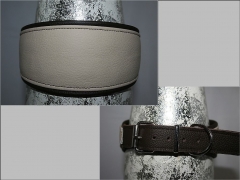 No. 417 unterlegtes Lederhalsband