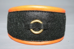 No. 352 Windhund Lederhalsband oben Filz