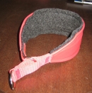 27. Lederhalsband mit Filz unterlegt Windhund