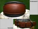 No. 37 Unterlegtes Lederhalsband blanco