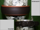 No.74 unterlegtes Lederhalsband