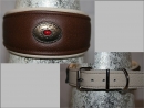 No. 61 unterlegtes Lederhalsband