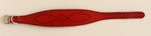 Luxury Lederhalsband - rot