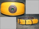 No. 347 unterlegtes Lederhalsband