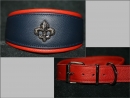 No. 349 unterlegtes Lederhalsband